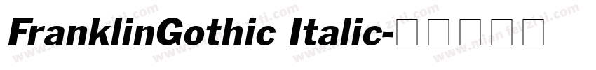 FranklinGothic Italic字体转换